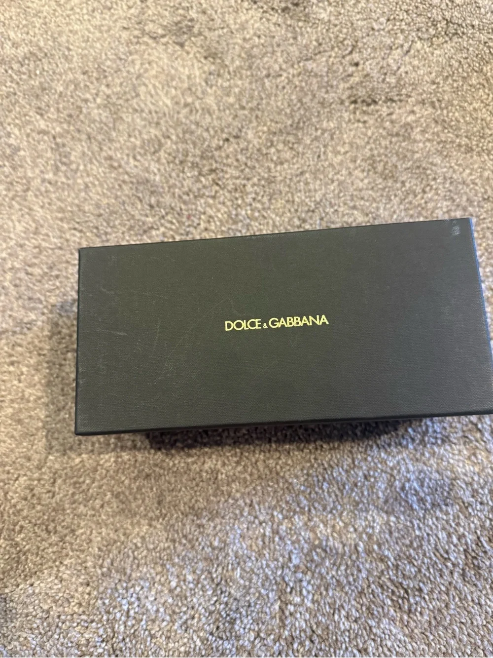 Dolce & Gabbana Oversized Square Sunglasses in Black and Gold